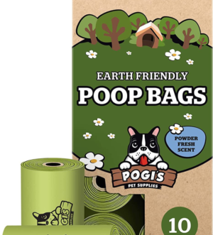 Pogi’S Dog Poop Bags - 10 Rolls (150 Doggie Poop Bags) - Leak-Proof Dog Waste Bags - Scented, Ultra Thick, Extra Large Poop Bags for Dogs