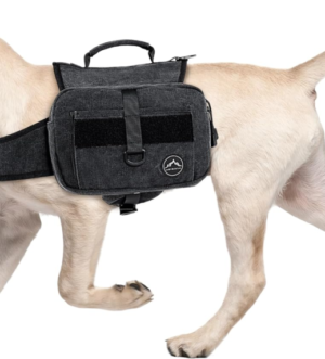 Dog Backpack, Dog Hiking Backpack, Saddle Bag for Large Dog with Side Pockets