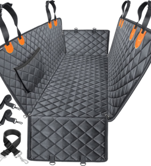 Dog Car Seat Cover for Pets 100% Waterproof Seat Cover Hammock 600D Heavy Duty Scratch Proof Nonslip Durable Soft Back Seat Covers for Cars Trucks and Suvs