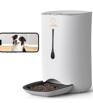 Automatic Cat Dog Feeder with Camera, App Control Smart Pet Feeder Food, HD Camera for Voice and Video Recording, 7L