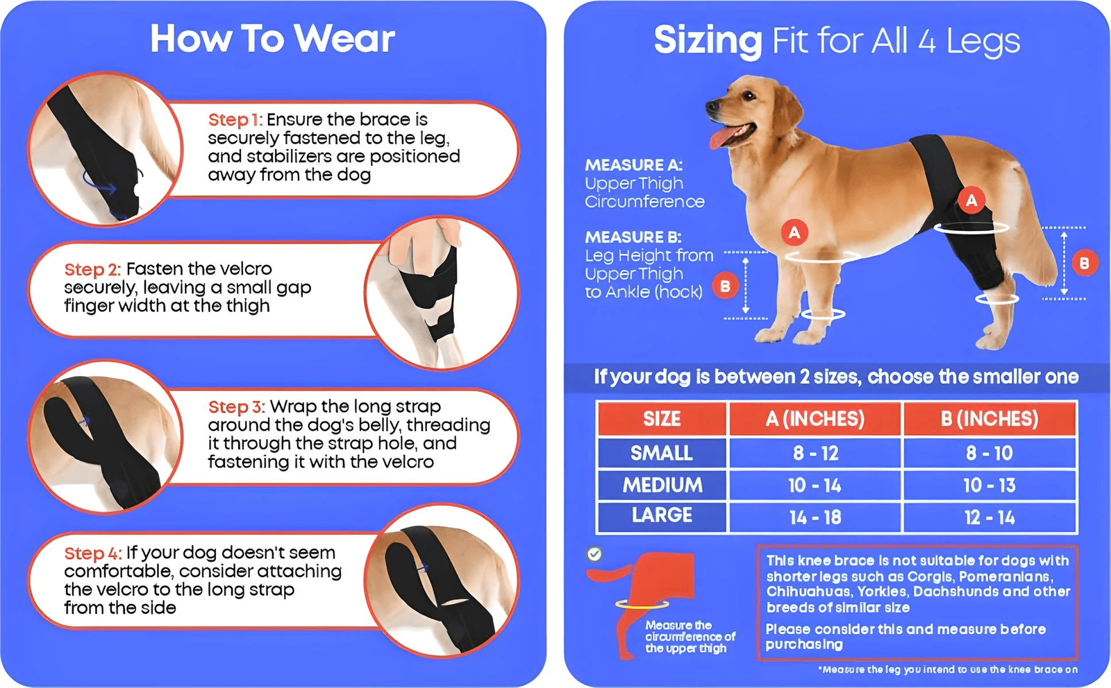 Best Dog Knee Brace for Torn ACL or Arthritis – Durable, Lightweight, and Adjustable ACL Support – Improve Mobility and Stability - Image 4