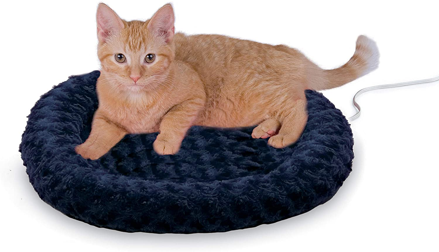 Orthopedic Foam Heated Pet Bed for Cats or Dogs