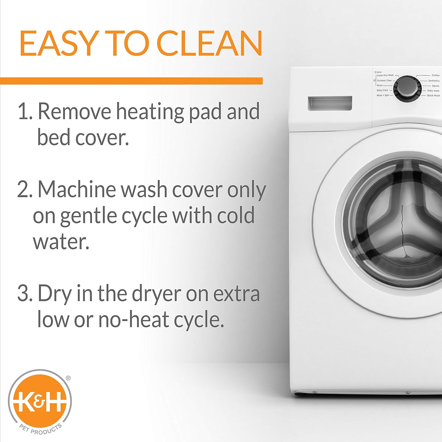 Orthopedic Foam Heated Pet Bed for Cats or Dogs - Image 4