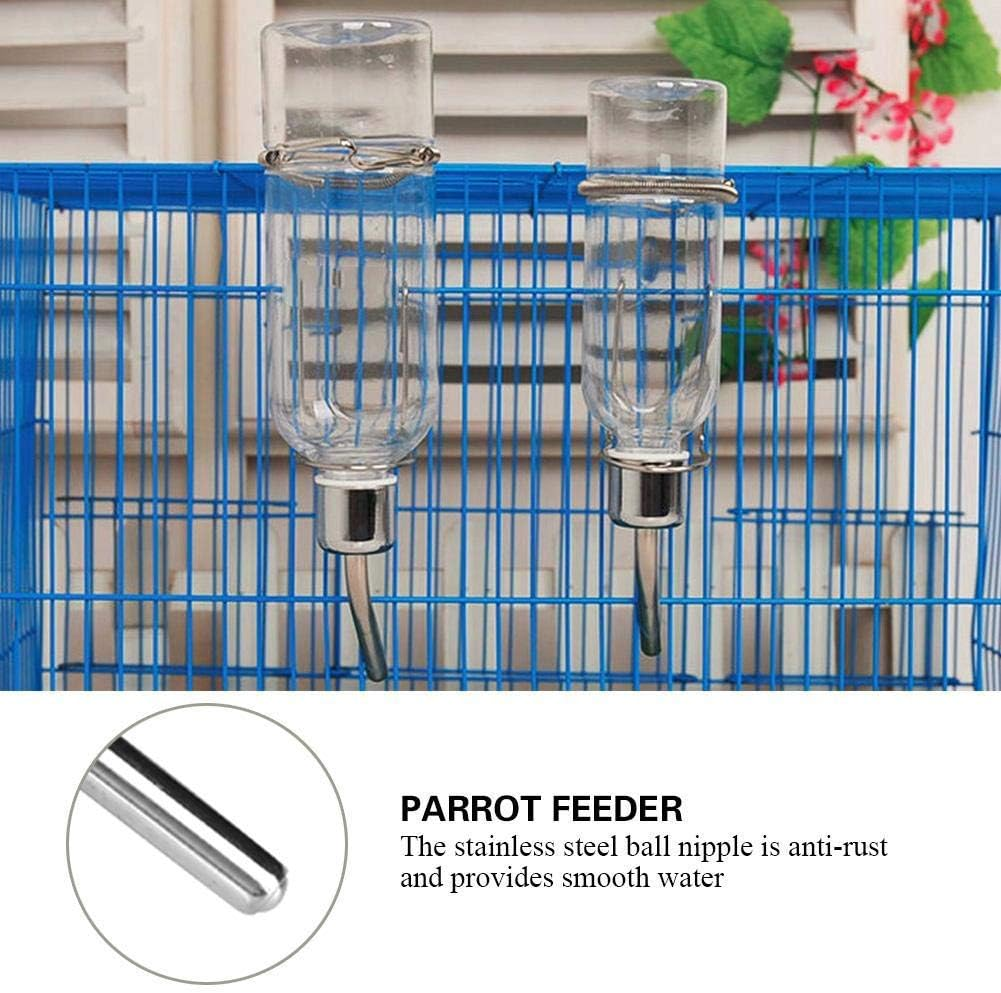 Pet Water Dispenser Automatic Pet Water Feeder Pet Hanging Water Feeding Bottle Hamster Water Bottle Water Feeder for Birds with Stainless Steel Ball Nipple - Image 3
