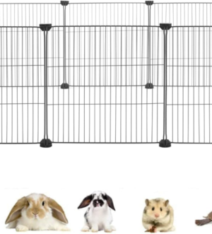 Guinea Pig Cages Small Animal Playpen, Small Animal Cage for Indoor Outdoor Use, Portable Metal Wire Yard Fence for Guinea Pigs, Bunny, Turtle, Hamster, 12 Panels(13.8X13.8)