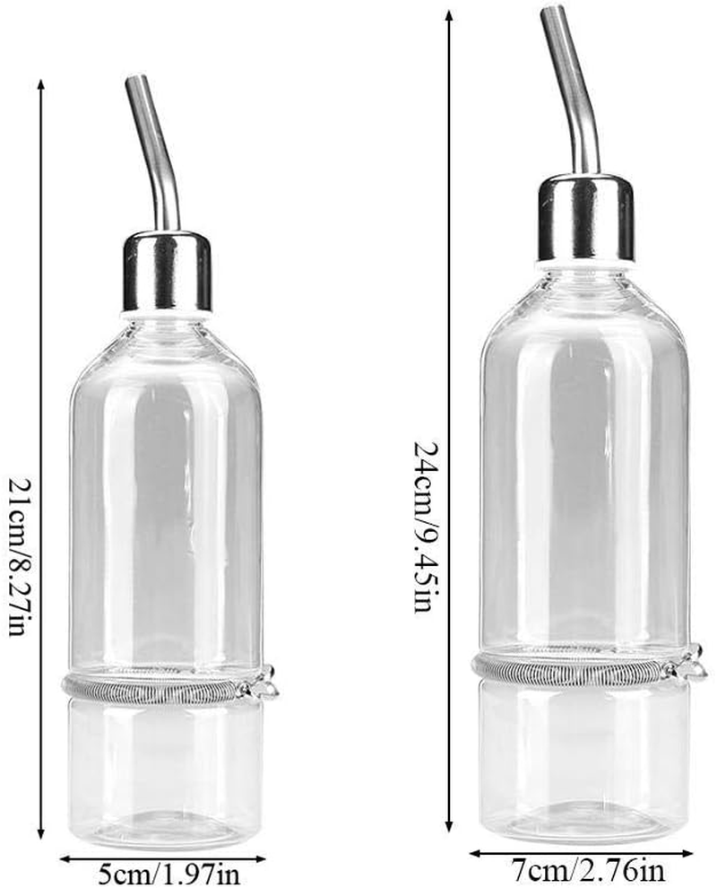 Pet Water Dispenser Automatic Pet Water Feeder Pet Hanging Water Feeding Bottle Hamster Water Bottle Water Feeder for Birds with Stainless Steel Ball Nipple - Image 9